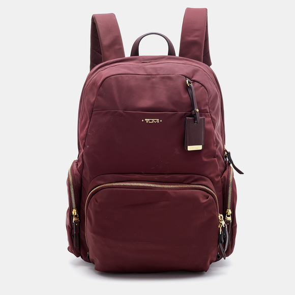Tumi | Bags | Tumi Burgundy Nylon Voyageur Carson Backpack | Poshmark